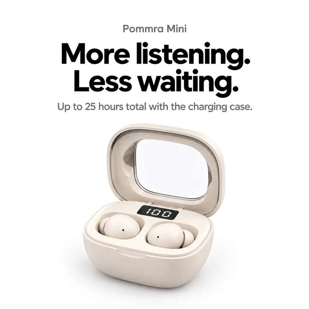 Pommra Mini Compact Wireless Earbuds