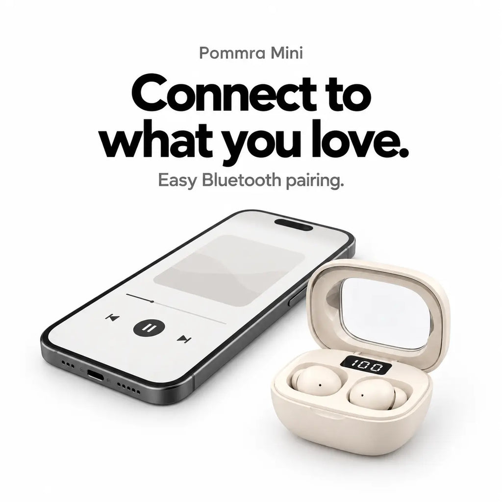 Pommra Mini Compact Wireless Earbuds